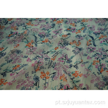 Tecido Estampado Fino Flowing 50D Georgette Viscose